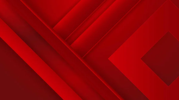 Rouge Radial Lignes Fond Illustration Élégante — Image vectorielle