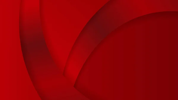 Abstracte Achtergrond Van Gekromde Oppervlakken Halftoonpunten Rode Kleuren — Stockvector