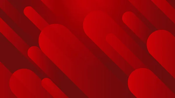 Rouge Radial Lignes Fond Illustration Élégante — Image vectorielle