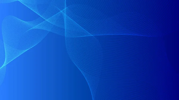 Современный Абстрактный Синий Волновой Фон Волной Линии Использован Баннерной Продажи — стоковый вектор