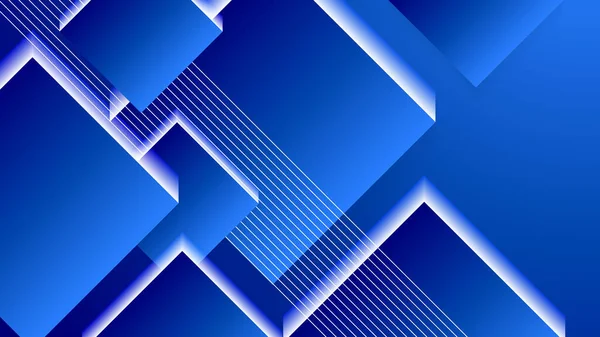 Abstraktní Modrý Plakát Pozadí Dynamikou Technologie Síť Vektorové Ilustrace — Stockový vektor