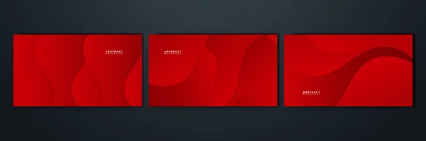 Röd Abstrakt Bakgrund Med Modern Futuristisk Koncept Design För Tech — Stock vektor