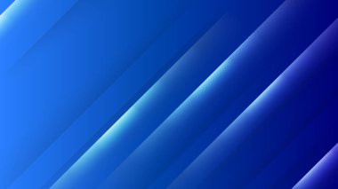 Sancak, sunum tasarımı ve el ilanı için soyut dalga sarmal modern ögeye sahip mavi arkaplan