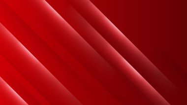 Fütürist teknoloji soyut kırmızı renkli tasarım pankartı. Parçacıkların ve dalga şekillerinin olduğu soyut kırmızı pankart. Vektör soyut grafik tasarım sancak deseni arkaplan ağ şablonu.