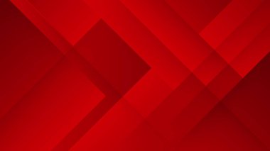 Dalgalı eğri desen dekorasyon elemanlarıyla soyut kırmızı arkaplan