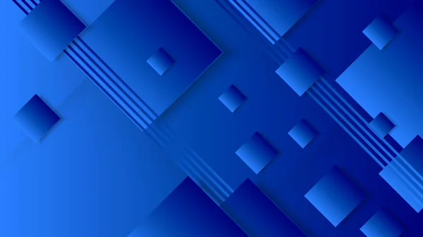 Fondo Azul Con Elemento Moderno Espiral Onda Abstracta Para Banner — Vector de stock