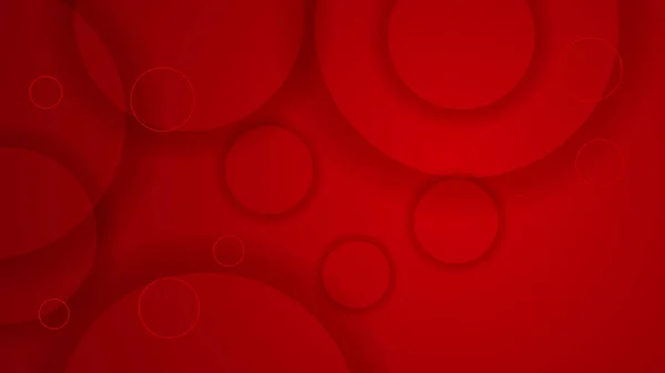 Latar Belakang Merah Abstrak Dengan Elemen Dekorasi Kurva Bergelombang - Stok Vektor