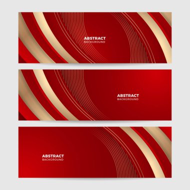 soyut vektör lüks kırmızı ve altın arka plan modern yaratıcı konsept