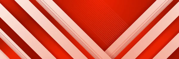 Banner Vermelho Abstrato Projetado Para Fundo Papel Parede Cartaz Brochura — Vetor de Stock