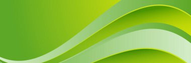 Soyut yeşil ve sarı pankart. Arkaplan, duvar kağıdı, poster, broşür, kart, web, sunum, sosyal medya, reklamlar için tasarlandı. Vektör illüstrasyon tasarım şablonu.