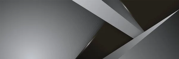 Bannière Noire Abstraite Conçu Pour Fond Papier Peint Affiche Brochure — Image vectorielle
