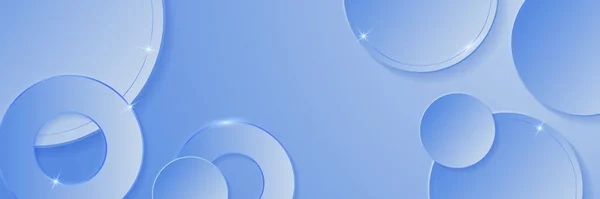 Bannière Bleue Abstraite Conçu Pour Fond Papier Peint Affiche Brochure — Image vectorielle
