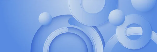 Abstrakcyjny Niebieski Sztandar Przeznaczony Tła Tapety Plakat Broszura Karta Web — Wektor stockowy