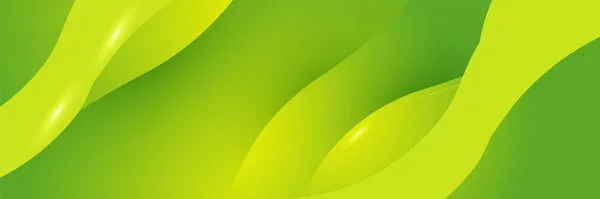 Абстрактний Зелений Жовтий Банер Призначений Фону Шпалер Плакатів Брошур Листівок — стоковий вектор