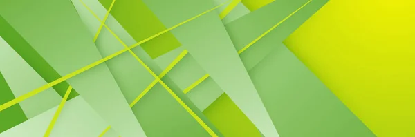 Abstraktes Grünes Und Gelbes Banner Konzipiert Für Hintergrund Tapete Poster — Stockvektor