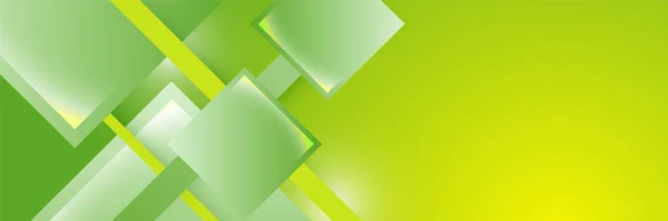 Абстрактний Зелений Жовтий Банер Призначений Фону Шпалер Плакатів Брошур Листівок — стоковий вектор