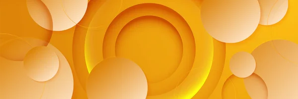 Streszczenie Pomarańczowy Żółty Sztandar Przeznaczony Tła Tapety Plakat Broszura Karta — Wektor stockowy