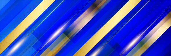 Абстрактний Хвилястий Розкішний Темно Синій Золотий Фон Вектор Ілюстрації — стоковий вектор