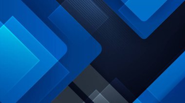 Soyut mavi açık siyah metalik çakışma tasarımı modern fütüristik teknoloji arkaplan çizimi.