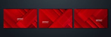 Soyut koyu kırmızı geometrik şekiller arka plan. Vektör soyut grafik tasarım sancak deseni sunum arkaplan şablonu.