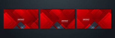 Soyut kırmızı ve siyah arkaplan. Kurumsal iş ve kurum için modern kırmızı siyah soyut arkaplan tasarımı.