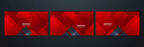 Abstrakter Roter Und Schwarzer Hintergrund Modernes Einfaches Rot Schwarz Abstraktes — Stockvektor