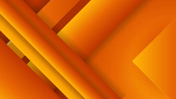 Orange Waves Background Vector Fluid Gradient Shapes Composition Futuristic Design — Stock Vector
