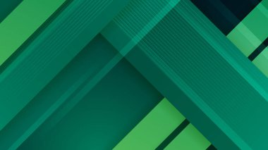 Zarif geometrik şekilli yeşil soyut arkaplan dekorasyon elementleri