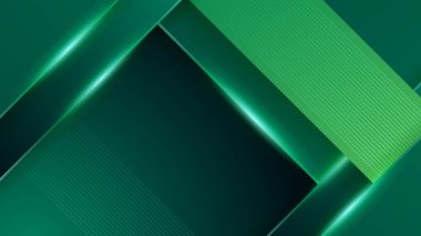 Zarif geometrik şekilli yeşil soyut arkaplan dekorasyon elementleri