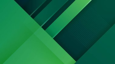 Zarif geometrik şekilli yeşil soyut arkaplan dekorasyon elementleri
