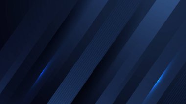 Tasarım broşürü, web sitesi ve broşürü için soyut mavi ve siyah renkli vektör teknolojisi arka planı. Poster, sertifika, sunum, iniş sayfası için Geometrik mavi ve siyah renkli duvar kağıdı