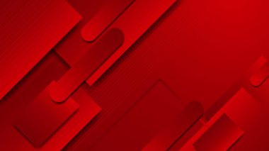 Soyut kırmızı kestane rengi geometrik şekiller arka plan. Vektör soyut grafik tasarım sancak deseni sunum arkaplan şablonu.