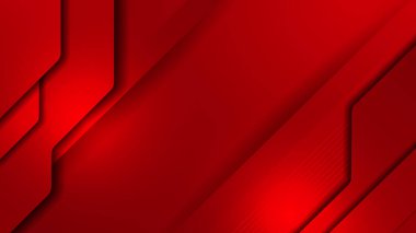 Soyut kırmızı kestane rengi geometrik şekiller hafif gümüş teknolojili arka plan vektörü. Modern diyagonal sunum arkaplanı.