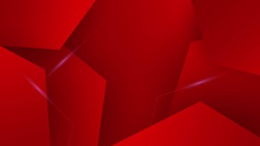 Soyut kırmızı kestane rengi geometrik şekiller hafif gümüş teknolojili arka plan vektörü. Modern diyagonal sunum arkaplanı.