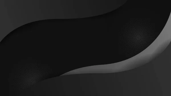 プレゼンテーションデザインのための黒抽象的な背景 — ストックベクタ
