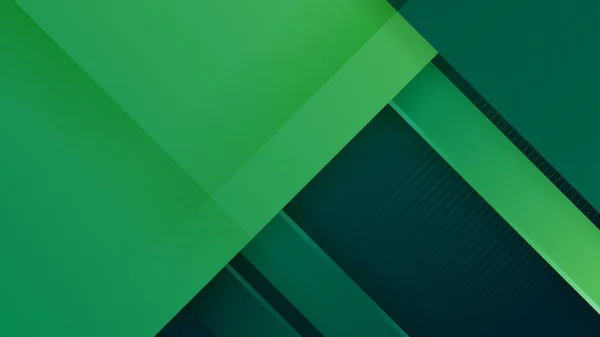 Zelené Abstraktní Pozadí Elegantními Geometrické Tvary Dekorační Prvky — Stockový vektor