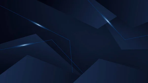 Абстрактная Синяя Черная Красочная Геометрическая Линия Треугольника Футуристическим Концептуальным Фоном — стоковый вектор