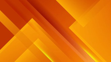 Vektör turuncu geometrik şekiller soyut, bilim, fütürist, enerji teknolojisi konsepti. Işık ışınlarının dijital görüntüsü, ışık, hız ve hareket bulanıklığı olan çizgiler.
