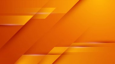 Soyut turuncu geometrik şekiller arka plan. Vektör soyut grafik tasarım sancak deseni sunum arkaplan şablonu.