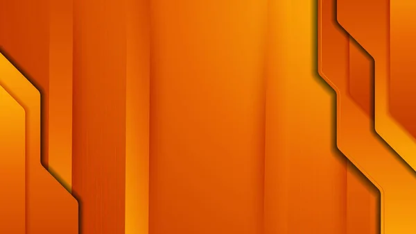 Dark Orange Yellow Geometric Shapes Abstract Background Geometry Shine Layer — Stock Vector