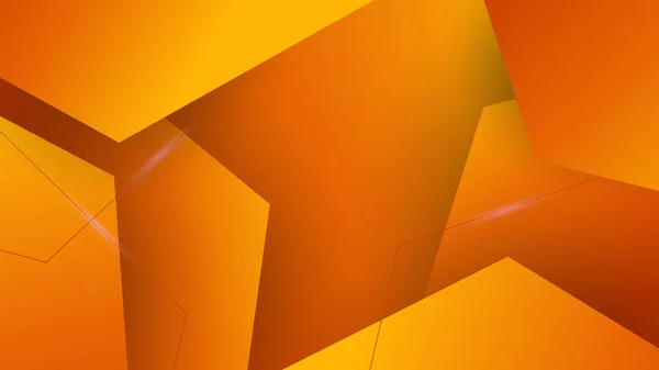 Dark Orange Jaune Géométrique Formes Abstraites Géométrie Fond Briller Élément — Image vectorielle