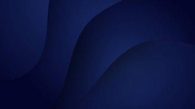 Mavi dalga arka planı. Soyut eğri çizgisi. Teknoloji vektörü. Renkli, parlak, çizgi desenli bir dalga. Kavisli dalgalı çizgi, soyut çizgiler. Dinamik mavi arka plan. Hareket efektli pankart.