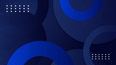 Sancak, sunum tasarımı ve el ilanı için soyut dalga sarmal modern ögeye sahip mavi arkaplan