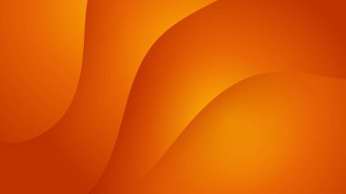 Soyut 3D daire dalga çizgisi geometrik şekiller katman turuncu arkaplan