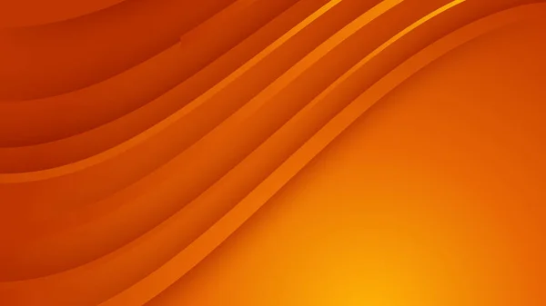 Abstrakte Kreis Wellenlinie Geometrische Formen Schicht Orange Hintergrund — Stockvektor