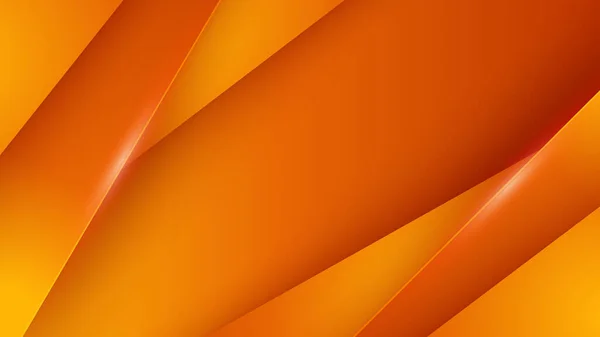 Abstrait Cercle Vague Ligne Géométrique Formes Couche Orange Fond — Image vectorielle