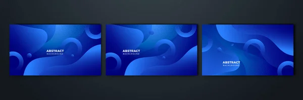 要旨濃い青のグラデーションの背景 現代ダークブルーの抽象的な背景プレゼンテーションデザインの祭り企業や機関のための — ストックベクタ