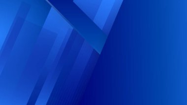 Modern mavi geometrik şekiller soyut modern teknoloji arka plan tasarımı. Vektör soyut grafik sunum tasarım sancak şablonu arka plan şablonu.