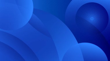 Modern mavi geometrik şekiller soyut modern teknoloji arka plan tasarımı. Vektör soyut grafik sunum tasarım sancak şablonu arka plan şablonu.