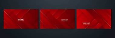 abstract red background minimal, abstract creative overlap digital background, modern landing page concept vector.